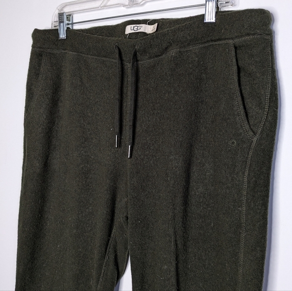 UGG Green Wool Drawstring Jogger Pants XL - Picture 2 of 10